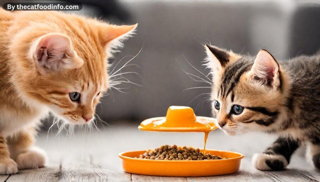 How to Introduce Kitten Food To An Adult Cat?